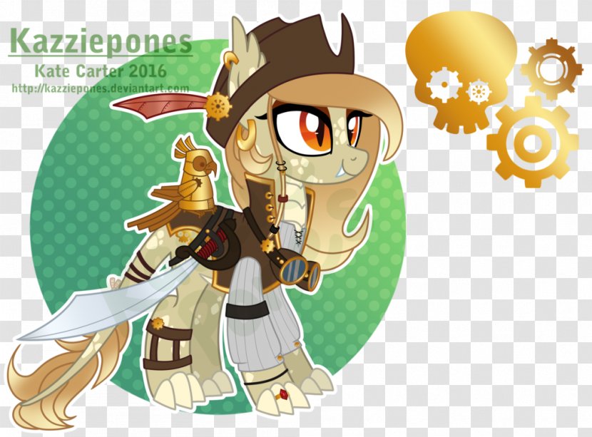 Pirate Pony Equestria Daily Image - Watercolor - Steampunk Transparent PNG