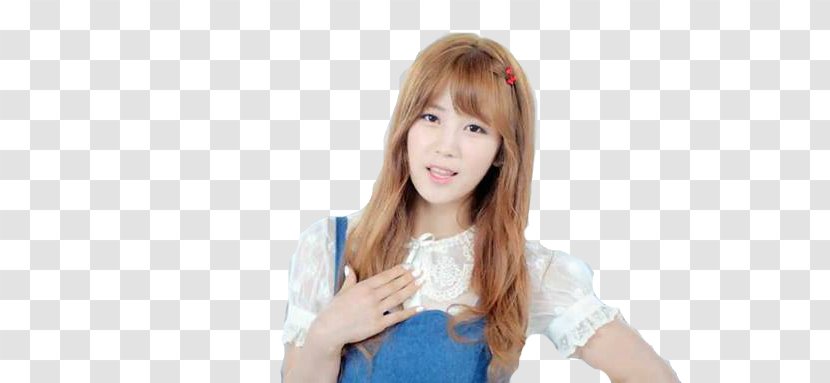 Thumb Hair Coloring Bangs Long - Cartoon - Apink Transparent PNG