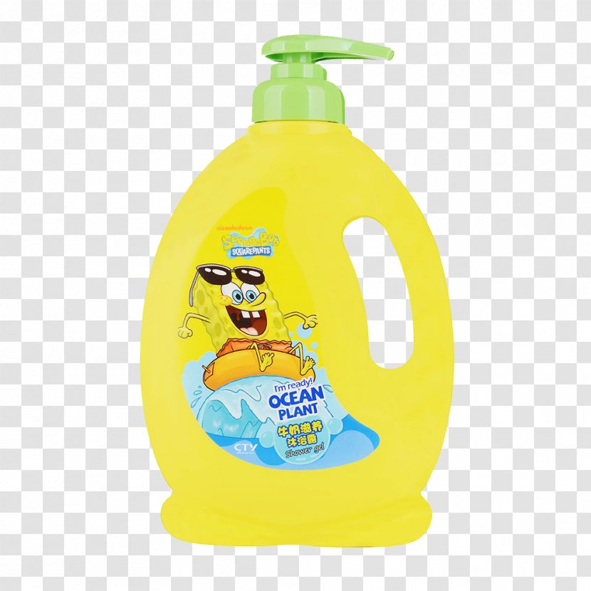 Milk Shower Gel Sponge Bathing - SpongeBob Nourishing Transparent PNG