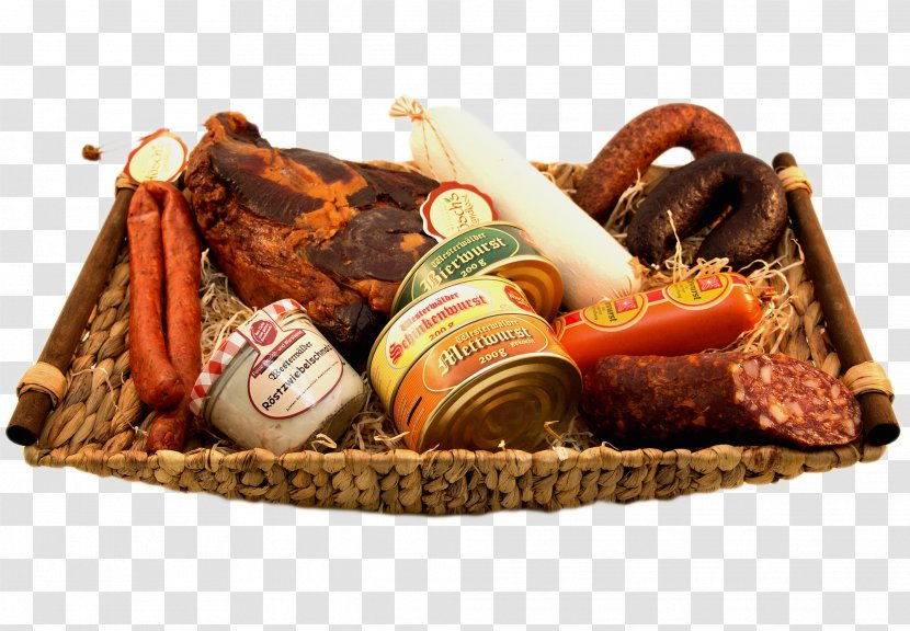 Food Gift Baskets Hamper Sausage - Wedding Transparent PNG