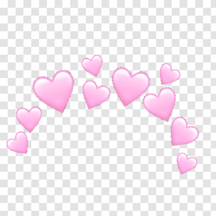 Heart Emoji Background - Valentines Day Magenta Transparent PNG