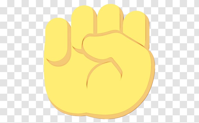 Yellow Background - Thumb Glove Transparent PNG