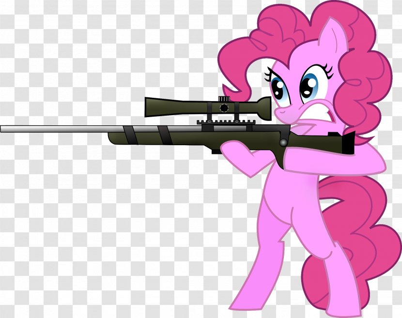 Pinkie Pie Rainbow Dash Weapon Firearm Guns & Ammo - Cartoon - Scopes Transparent PNG