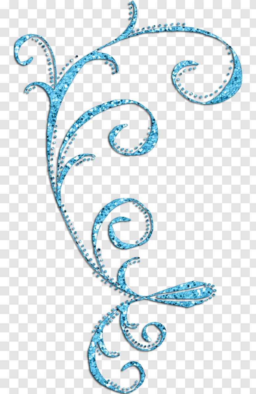 Aqua Cobalt Blue Teal Body Jewellery Font - Swirls Transparent PNG