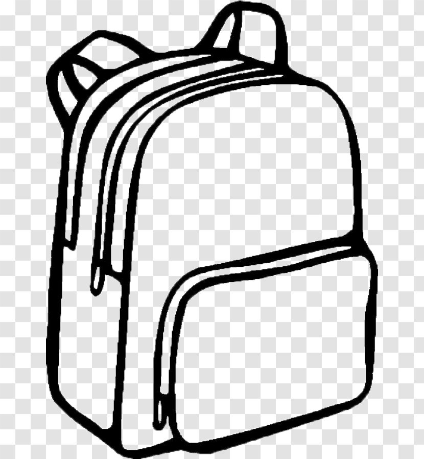 Backpack Cartoon - Duffel Bags - Line Art Strap Transparent PNG
