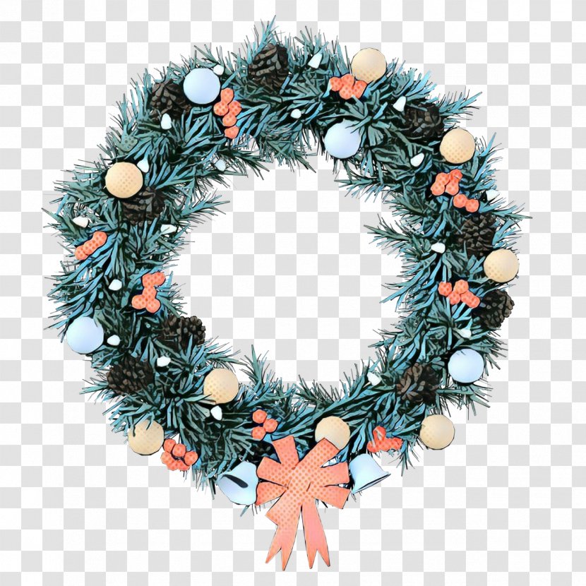 Christmas Wreath Drawing - Oregon Pine - Holly Ornament Transparent PNG