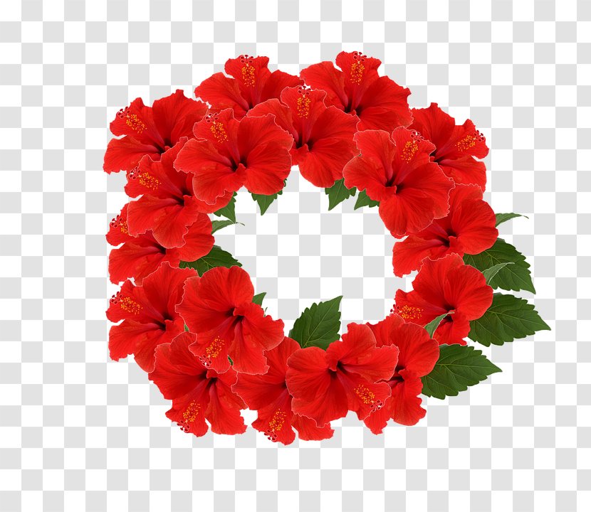 Cut Flowers Crown Wreath Petal - Red-crowned Transparent PNG