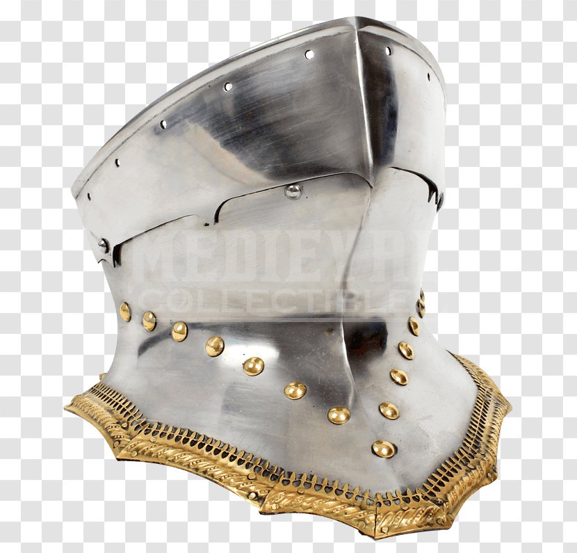 Sallet Middle Ages Helmet Bevor Knight - Frogmouth Helm Transparent PNG