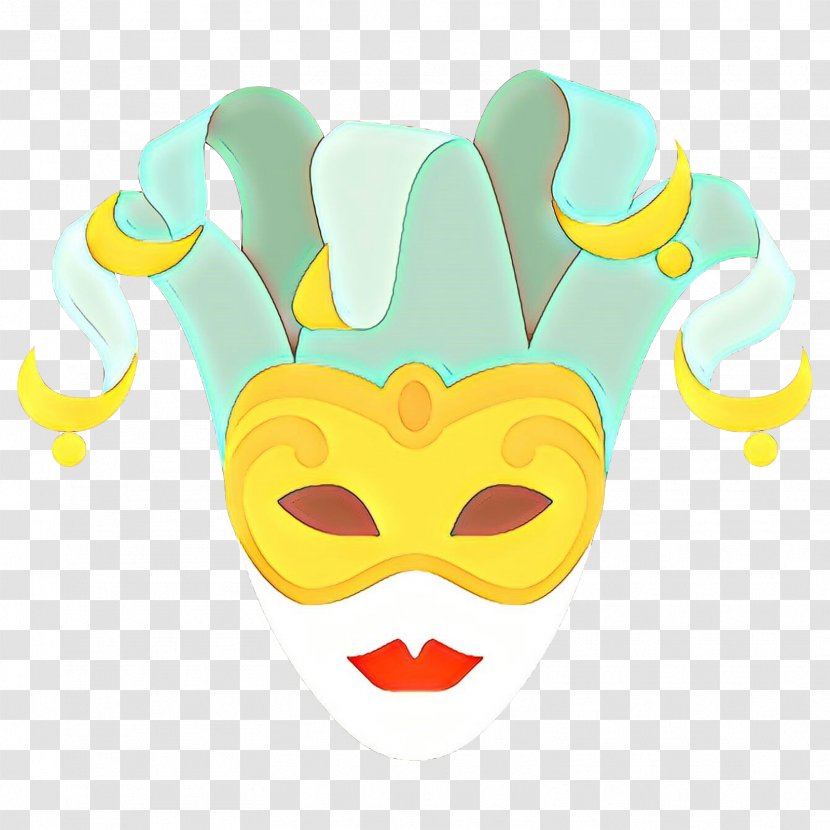 Yellow Background - Smile Masque Transparent PNG