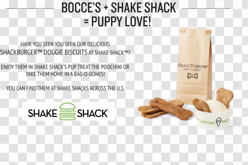 Shake Shack Menu Milkshake Dog Bocce's Bakery - Biscuit Transparent PNG