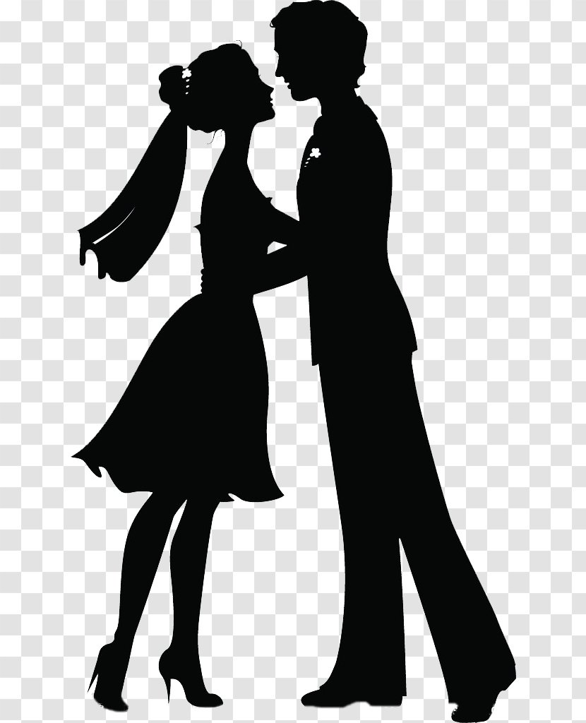 Silhouette Significant Other Illustration - Male - Kiss The Couple Transparent PNG