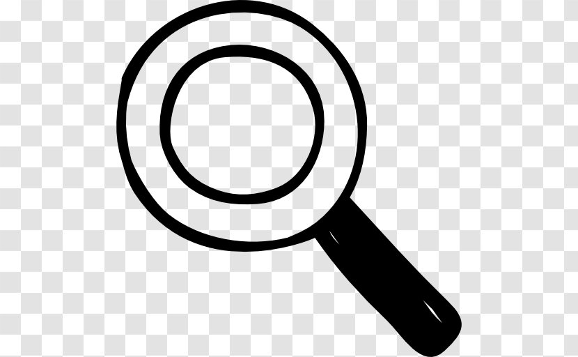 Magnifying Glass - Utensilio - Black And White Transparent PNG