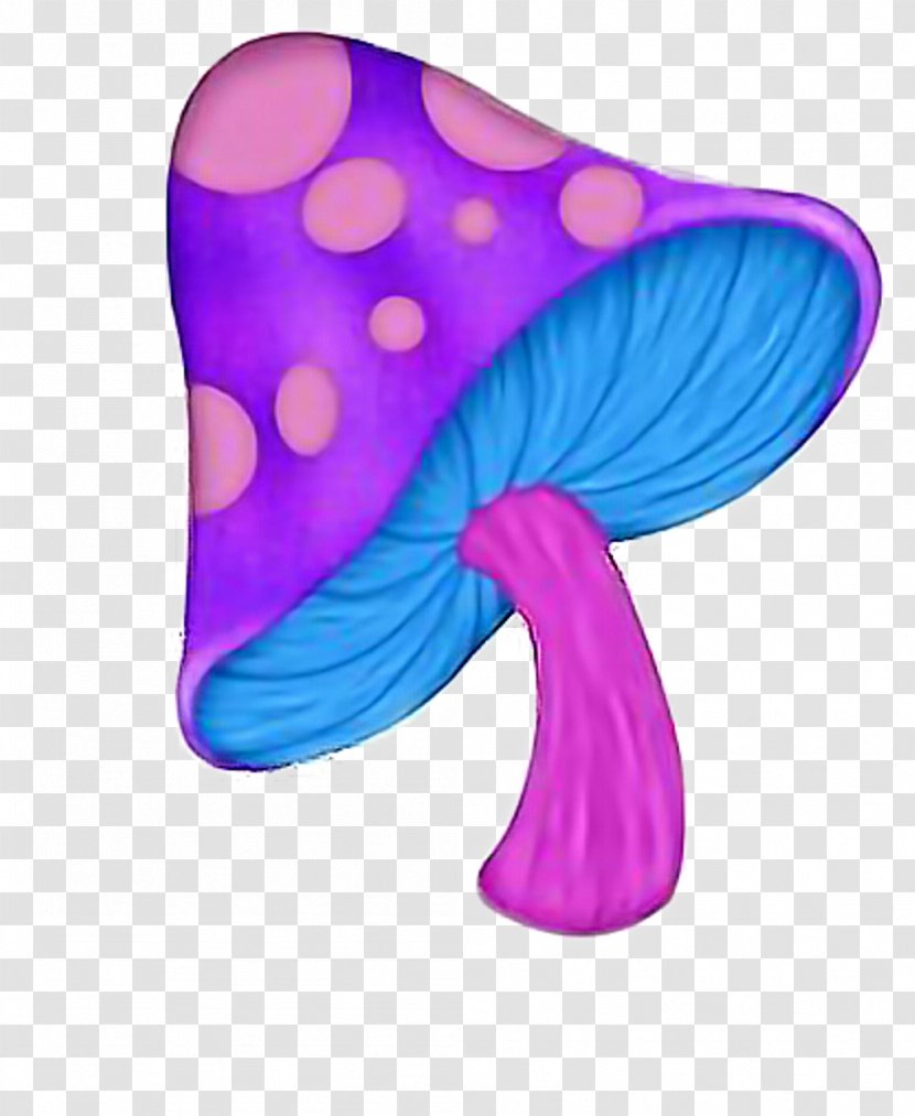 Mushroom Cartoon - Hallucinogen - Magenta Purple Transparent PNG