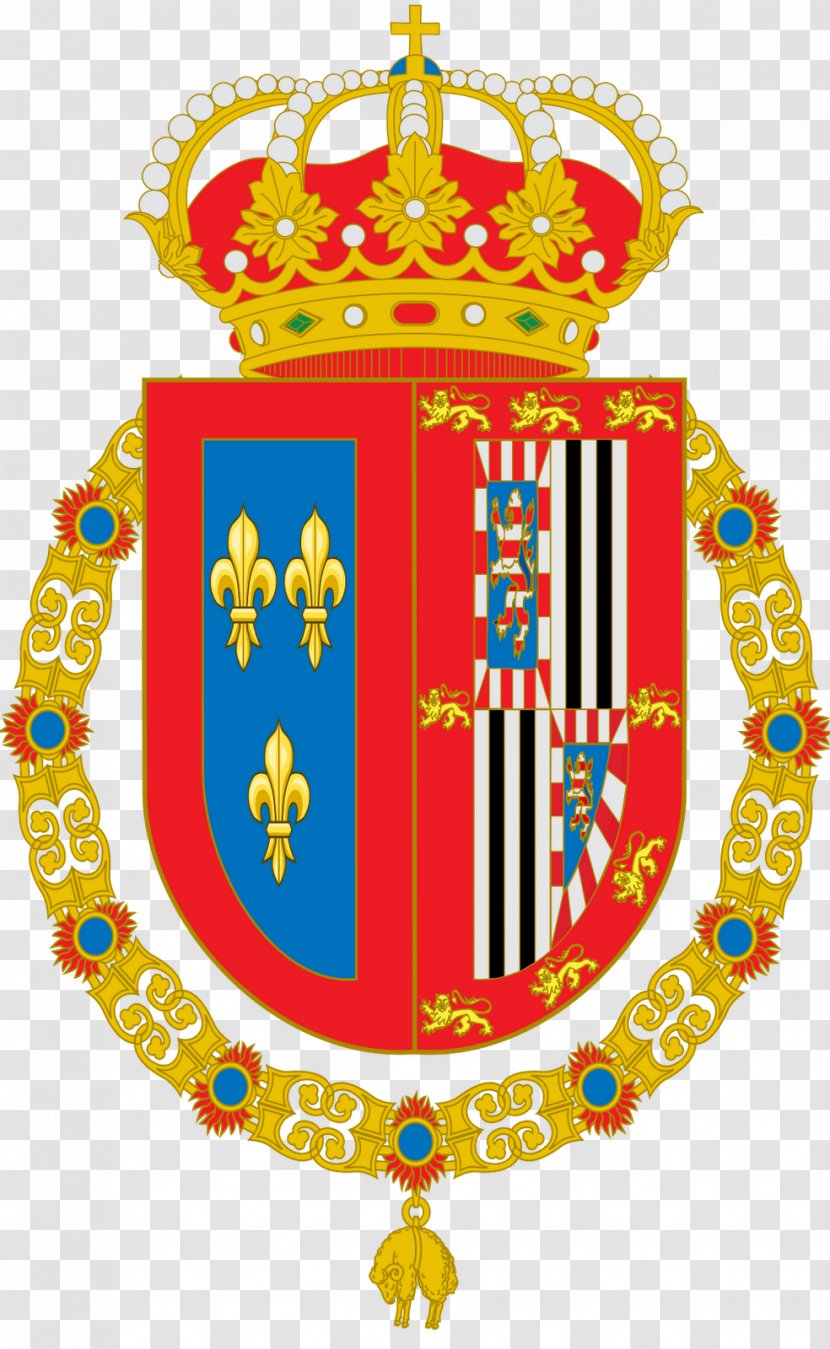 Coat Of Arms Spain House Bourbon Escutcheon Charles V, Holy Roman Emperor - Ii - Juan Transparent PNG