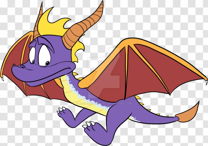 Spyro The Dragon Wyvern Video Games DeviantArt - Tail Transparent PNG