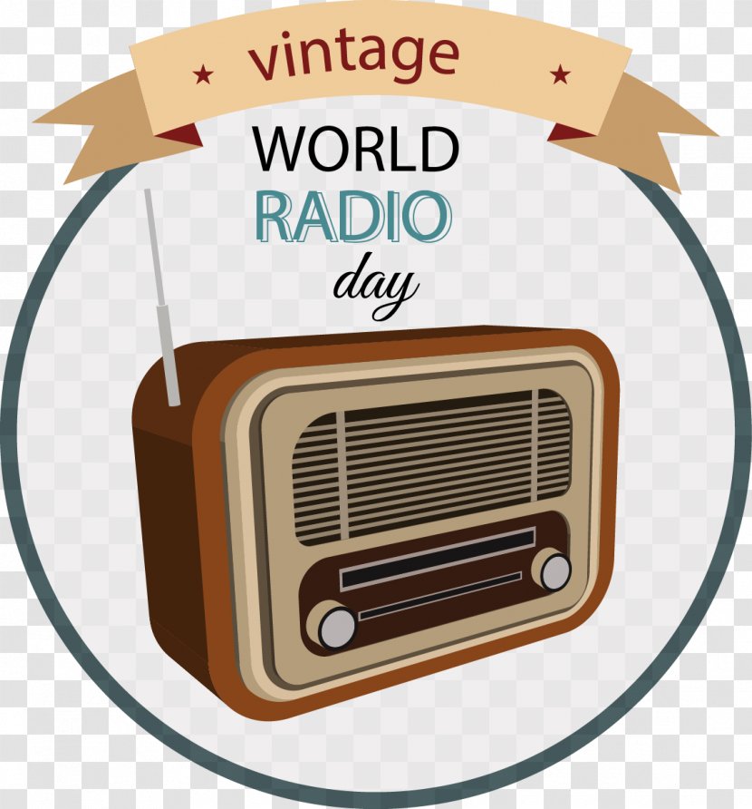 Microphone World Radio Day Station Internet - Painting - Vector Painted Retro Transparent PNG