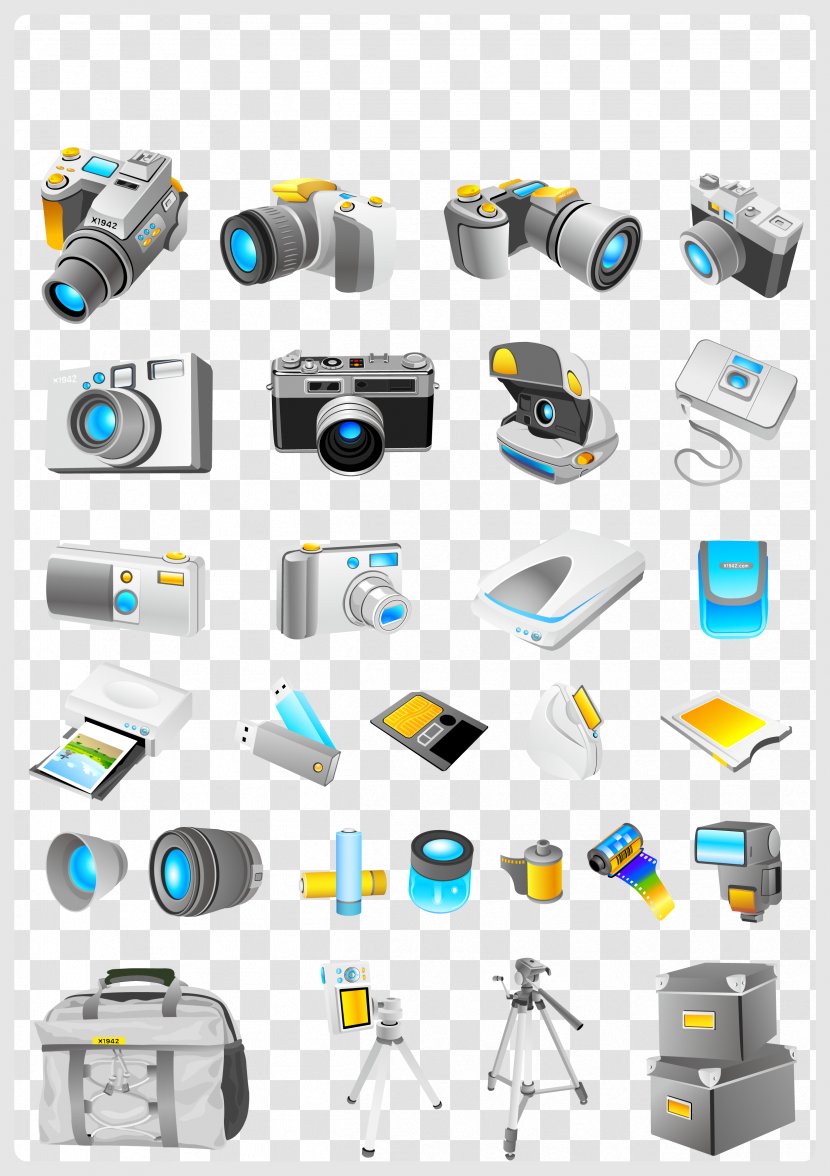 Photographic Film Camera Adobe Illustrator Icon - Computer Network - Various Technology Products Vector Transparent PNG