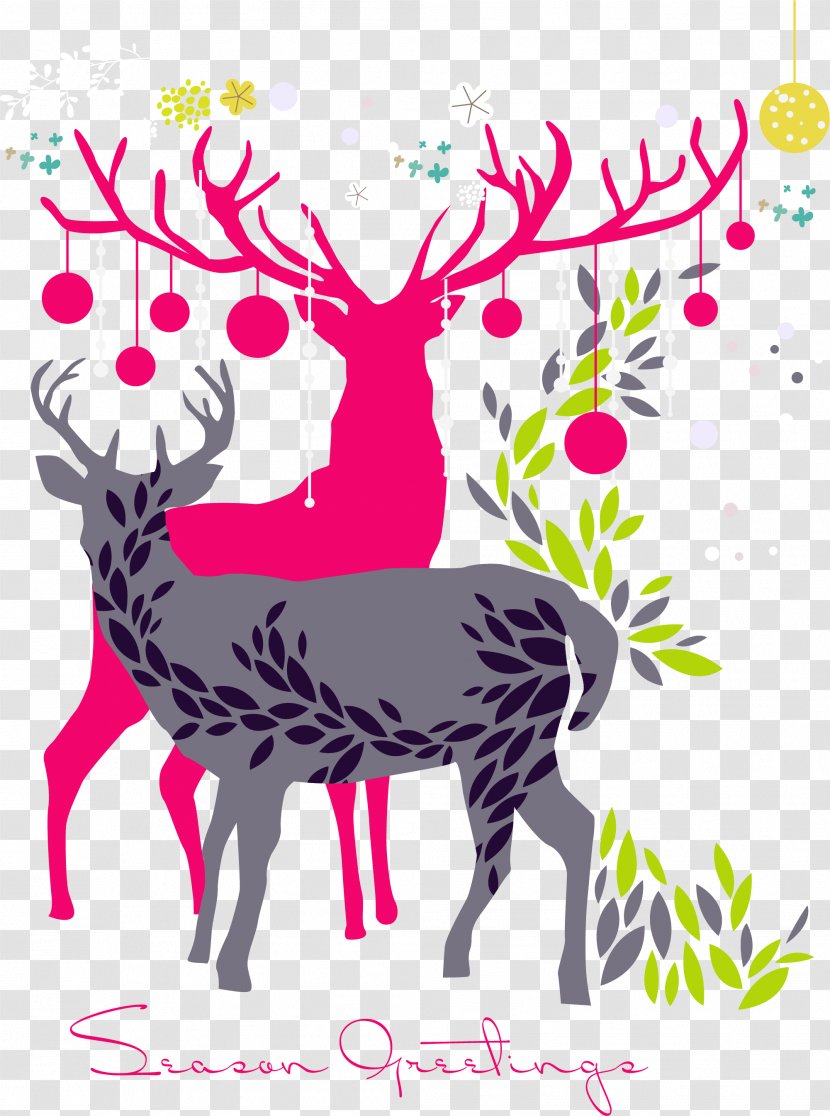 Reindeer Canvas Oil Painting Paint By Number - Hand Painted Watercolor Deer Transparent PNG