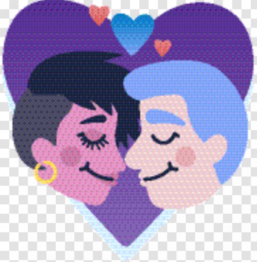Love Background Heart - Cartoon - Gesture Magenta Transparent PNG