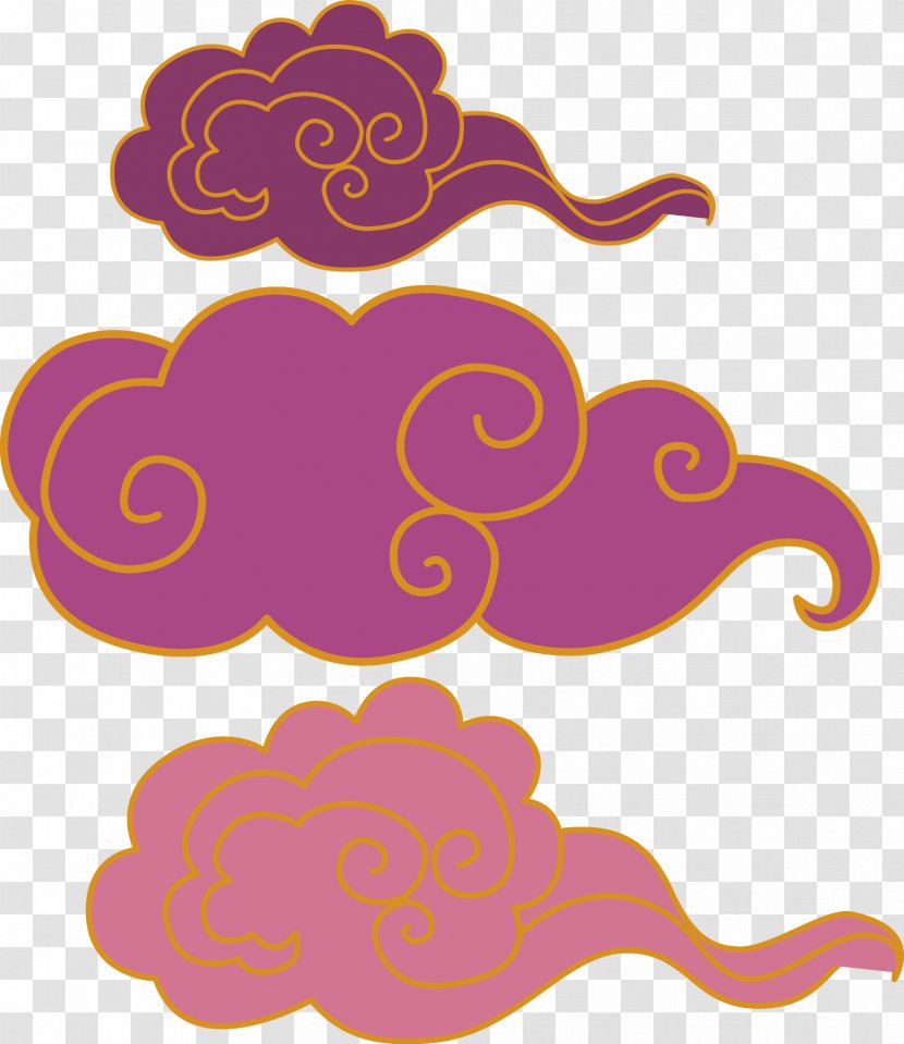 Xiangyun County Clip Art - Text - Purple Clouds Transparent PNG