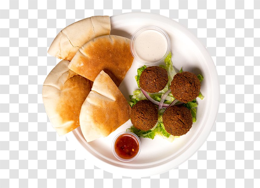 Falafel Full Breakfast Pita Fast Food Mediterranean Cuisine - Finger Transparent PNG