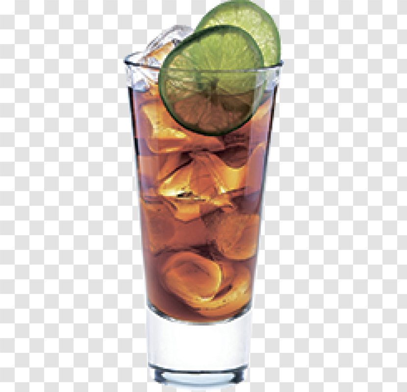 Rum And Coke Cocktail Garnish Cola - Cuba Libre Transparent PNG