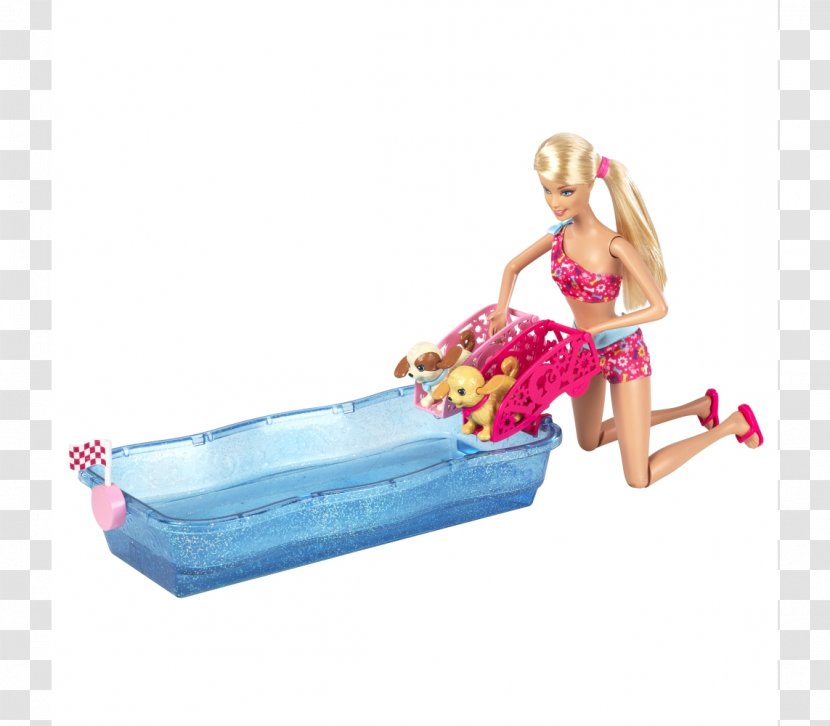 Puppy Doll Barbie Toy Dog - Swimming Pool Transparent PNG