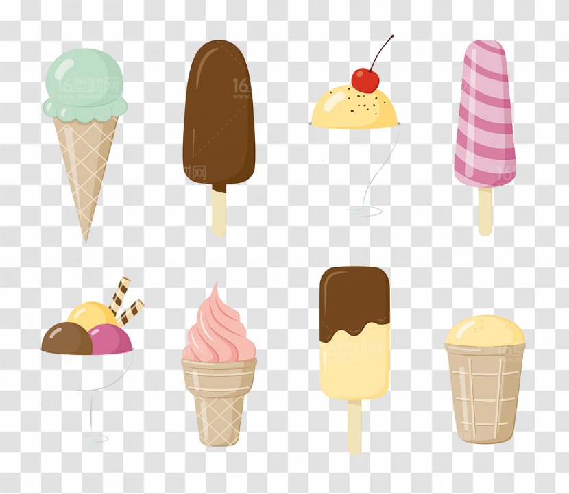 Ice Cream Cone Pop - Food Transparent PNG