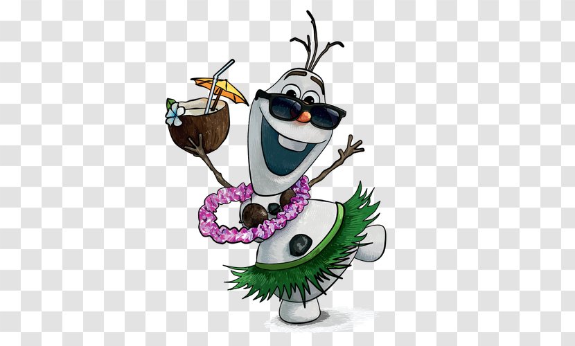 Olaf Hawaii Elsa Frozen In Summer - Membrane Winged Insect Transparent PNG