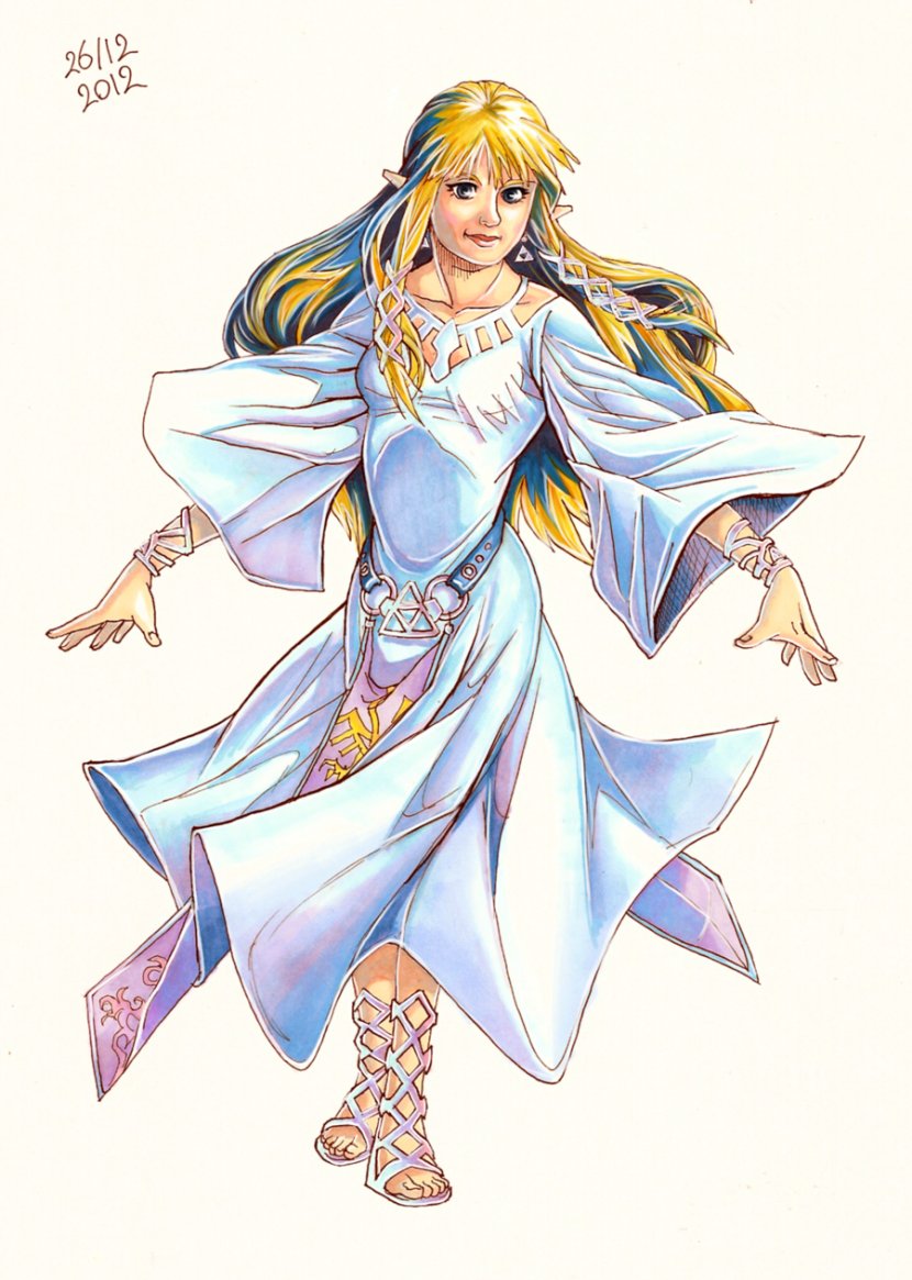 The Legend Of Zelda: Skyward Sword Ocarina Time 3D Tri Force Heroes Princess Zelda Goddess - Heart Transparent PNG