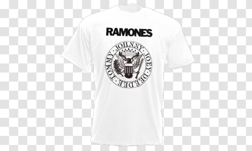 T-shirt Logo Sleeve Ramones Font - White Transparent PNG