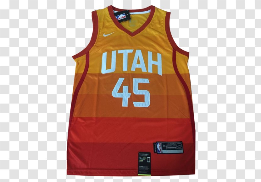 Utah Jazz 2017–18 NBA Season Basketball Swingman Shirt - Donovan Mitchell Transparent PNG