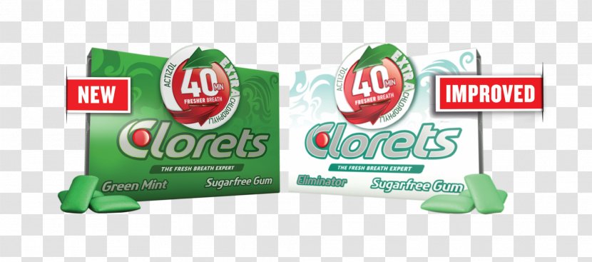 Clorets Chewing Gum Brand Ingredient - Freshens Transparent PNG