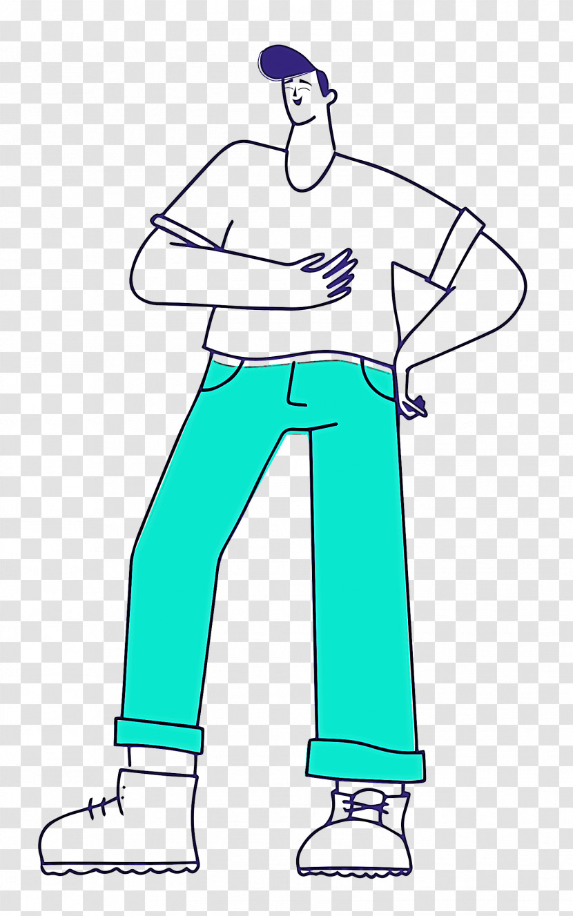 Boy Standing Transparent PNG