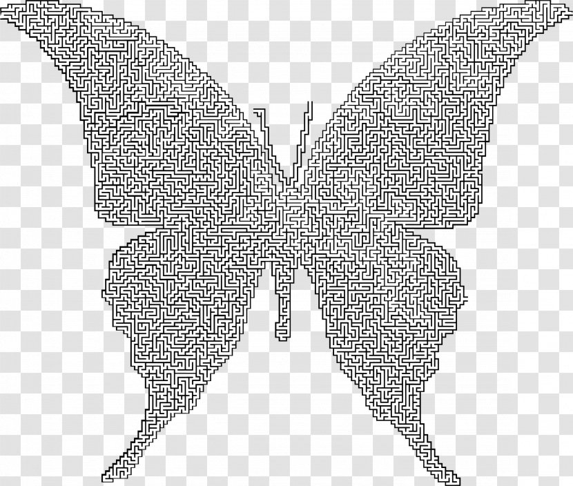 Butterfly Insect Maze Moth Puzzle - Wing Transparent PNG