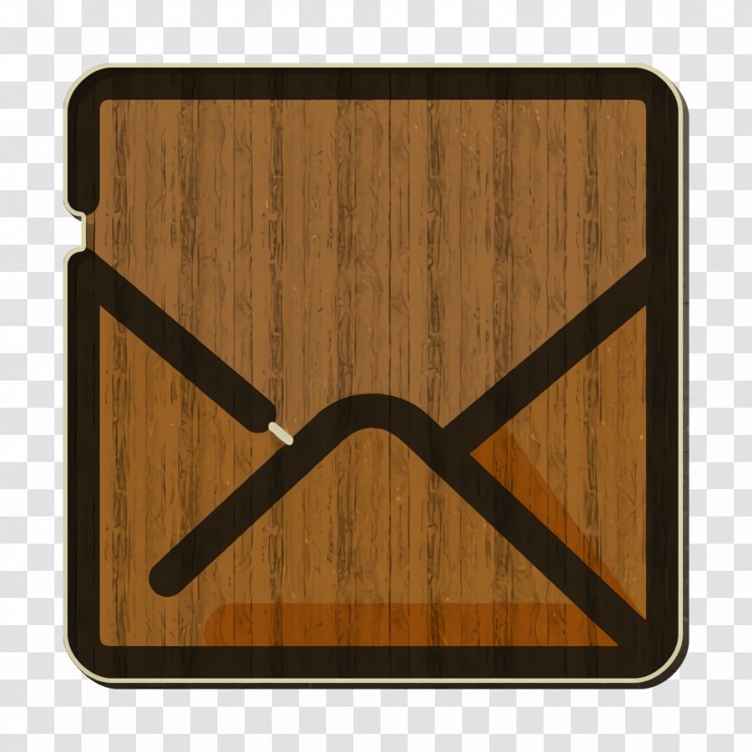 Wood Icon - Email - Hardwood Plank Transparent PNG
