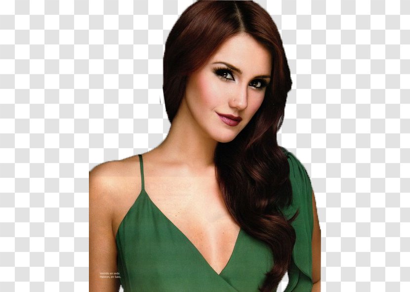 Dulce María Model Long Hair Brown - Tree Transparent PNG