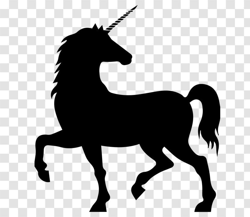 Vector Graphics Unicorn Silhouette Illustration Image - Horse - Fictional Character Transparent PNG