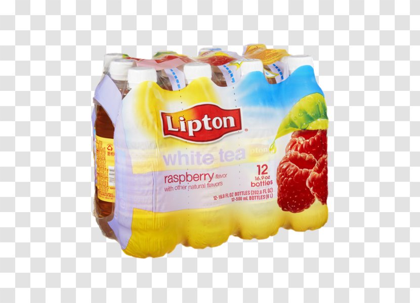 Lipton Diet White Tea Raspberry Iced 12-16.9 Fl. Oz. Plastic Bottles - Vegetarian Food - Vita Coco Coconut Water Review Transparent PNG