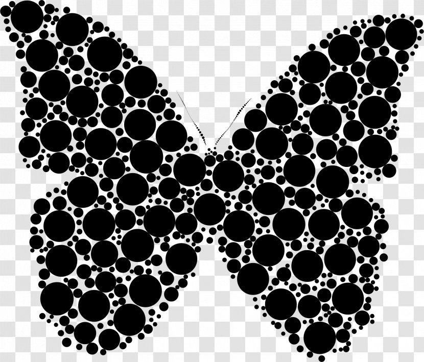 Butterfly Circle Clip Art - Invertebrate - Pattern Transparent PNG