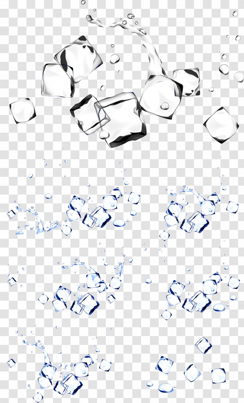 Splash Drop - Symmetry - Vector Material Ice Transparent PNG