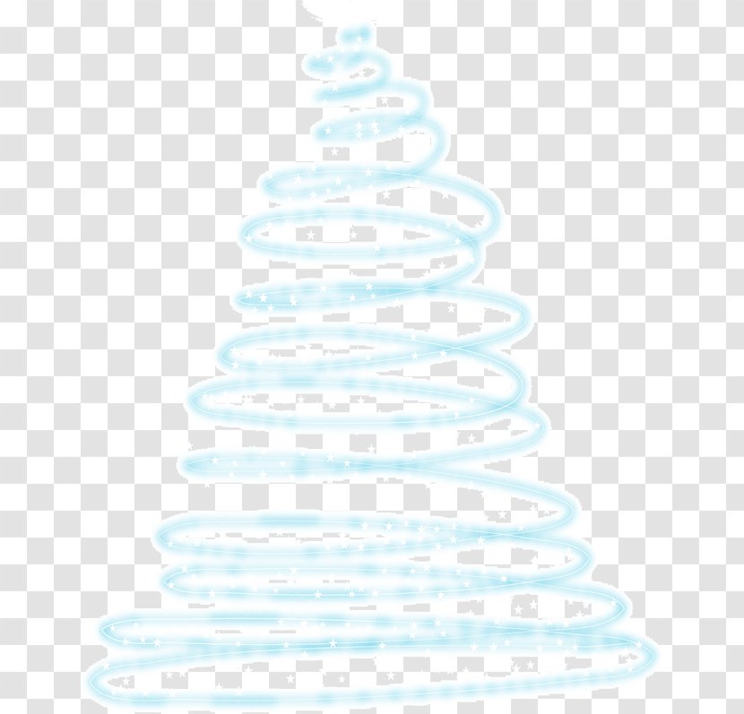 Water Pattern - Blue - Creative Christmas Tree Transparent PNG