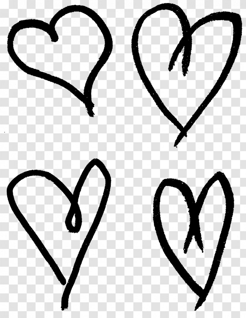 Heart Drawing Clip Art - Flower - Hand Drawn Love Transparent PNG