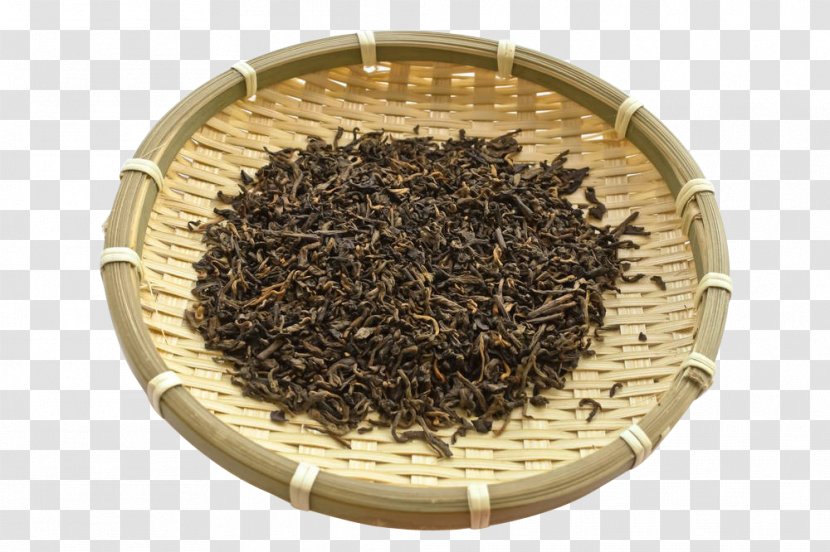 White Tea Lancang Lahu Autonomous County Puar Dianhong - Earl Grey - A Bamboo Basket Of Pu'er Leaves Free Material Transparent PNG