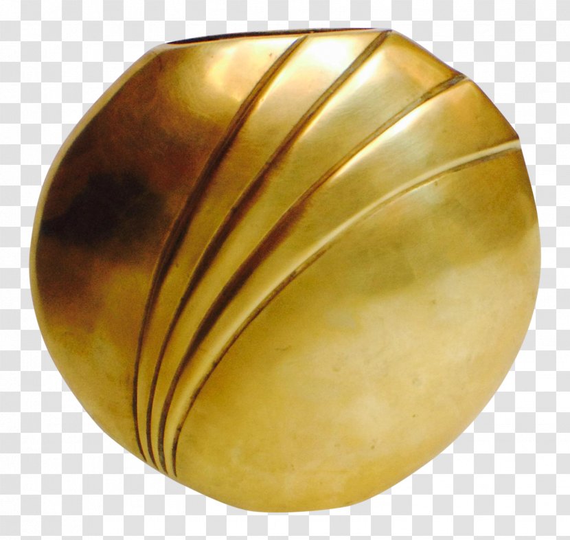 Brass Material Vase Art Deco Style Transparent PNG
