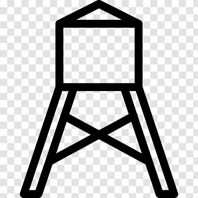Water Tower Clip Art - Chair - Black Transparent PNG