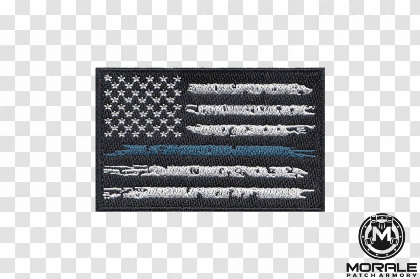 United States Thin Blue Line The Red Flag Patch Police Officer Transparent PNG
