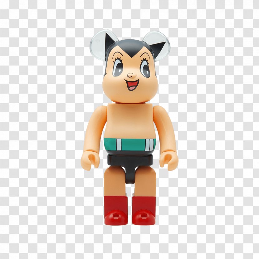 Figurine Bearbrick Astro Boy Mighty Atom Toy - Medicom - Action Figures Transparent PNG