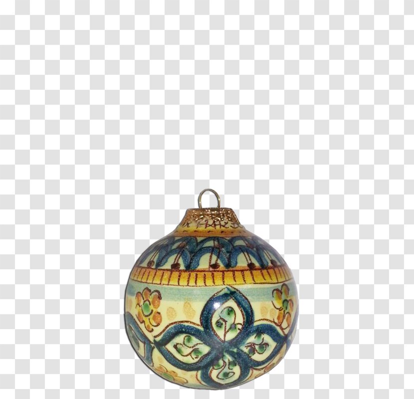Ceramic Christmas Ornament Tree Santa Claus - Ceramica Di Caltagirone Transparent PNG