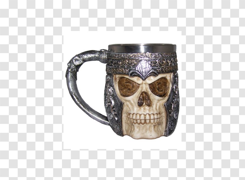 Mug Coffee Cup Skull Kop - Horror Transparent PNG